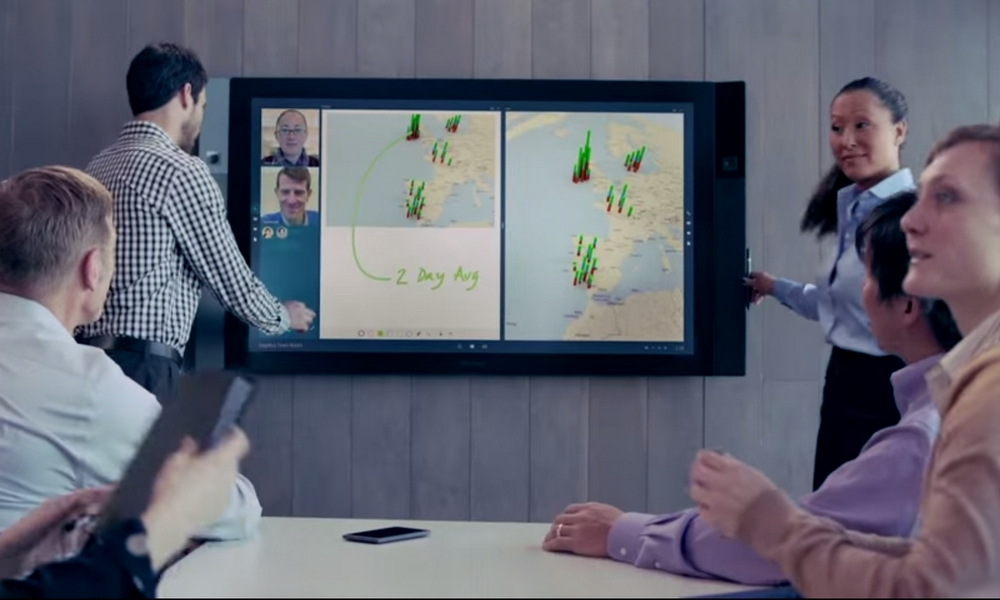 Installer un écran interactif dans une salle de réunion